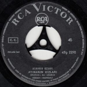 Ali UĞURLU - Mehlika BELGÜL - RCA VICTOR 47g 2290 - Atina'nın Kızları - Farfara - Yunan Baskı