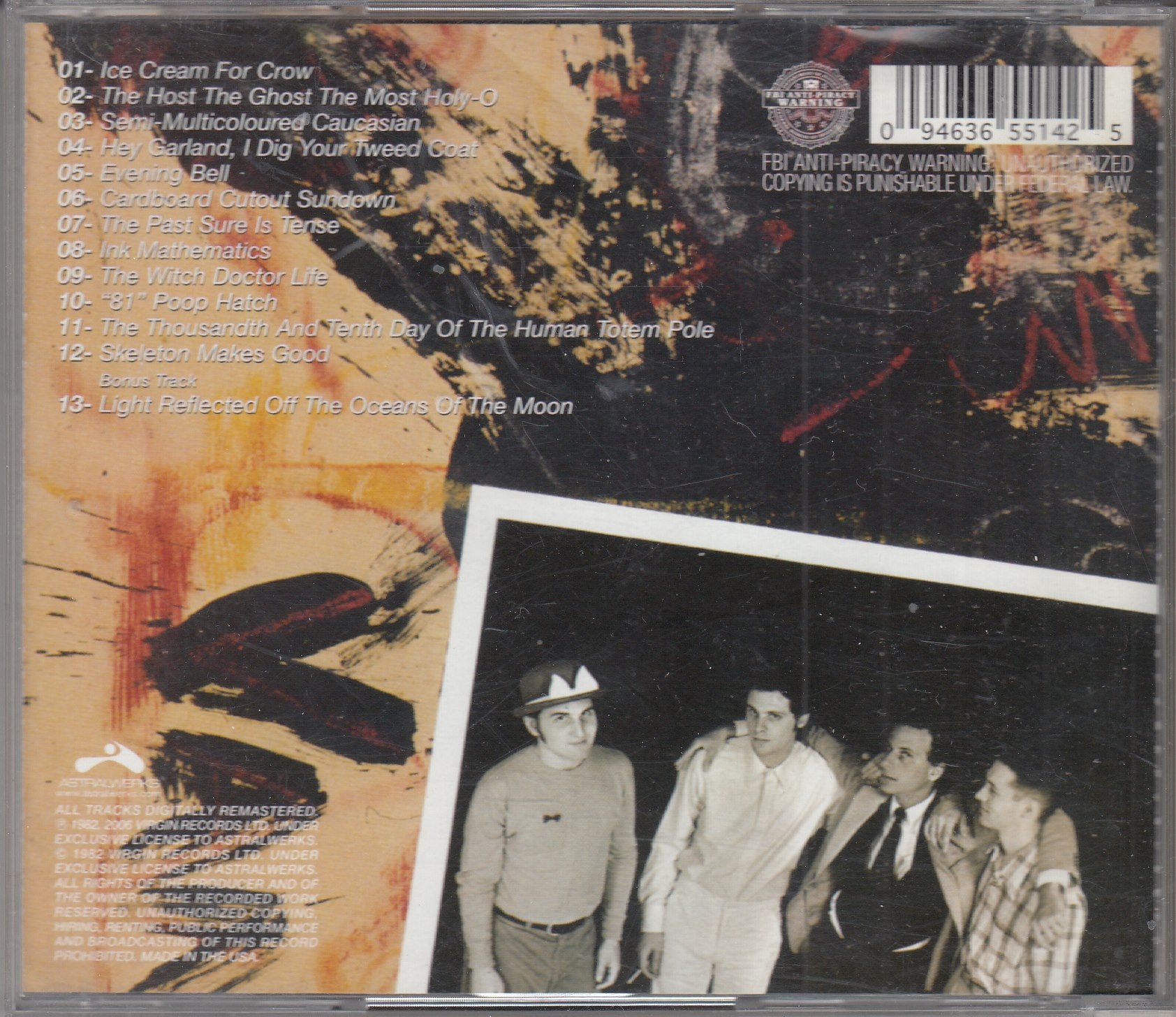 Captain BEEFHEART & The Magic Band - Ice Cream For Crow - ASTRALWERKS ASW 65514 - Amerika 2006 - Görsel 2