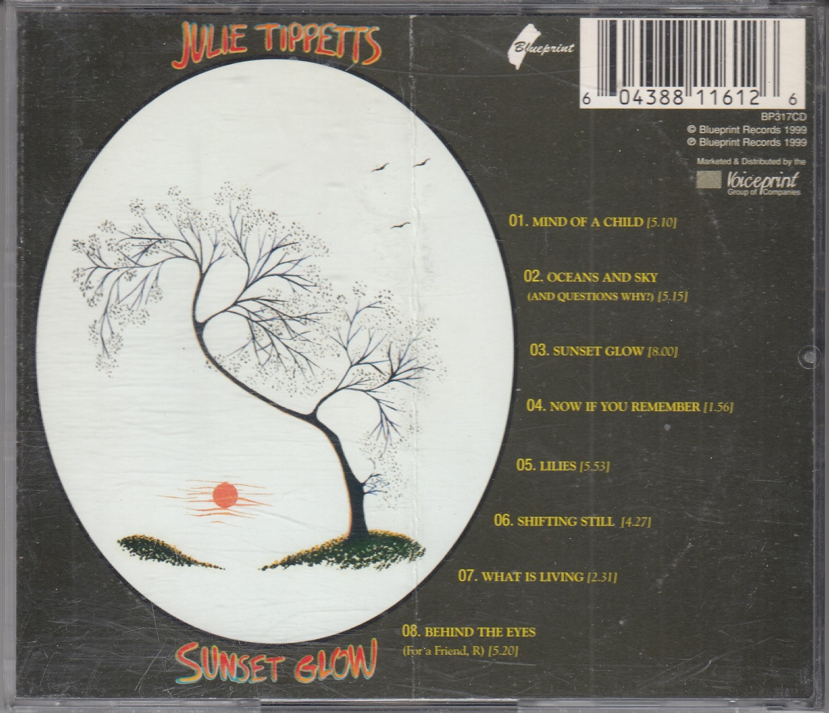 Julie TIPPETTS - Sunset Glow - BLUEPRINT BP317CD - İngiltere 1999 - Görsel 2