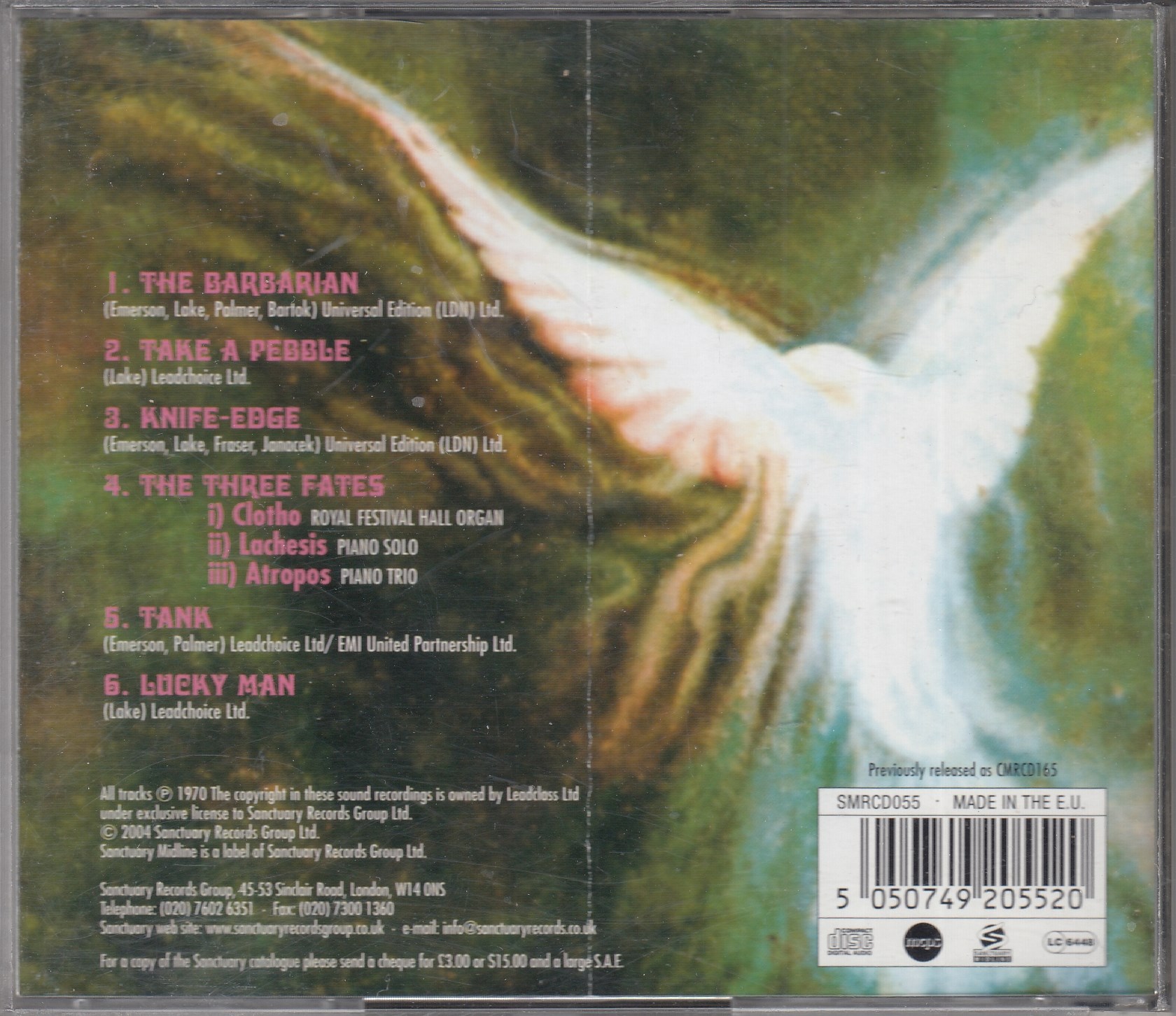 Emerson Lake & Palmer - ELP - SANCTUARY MIDLINE SMRCD055 - EU 2004 - Görsel 2