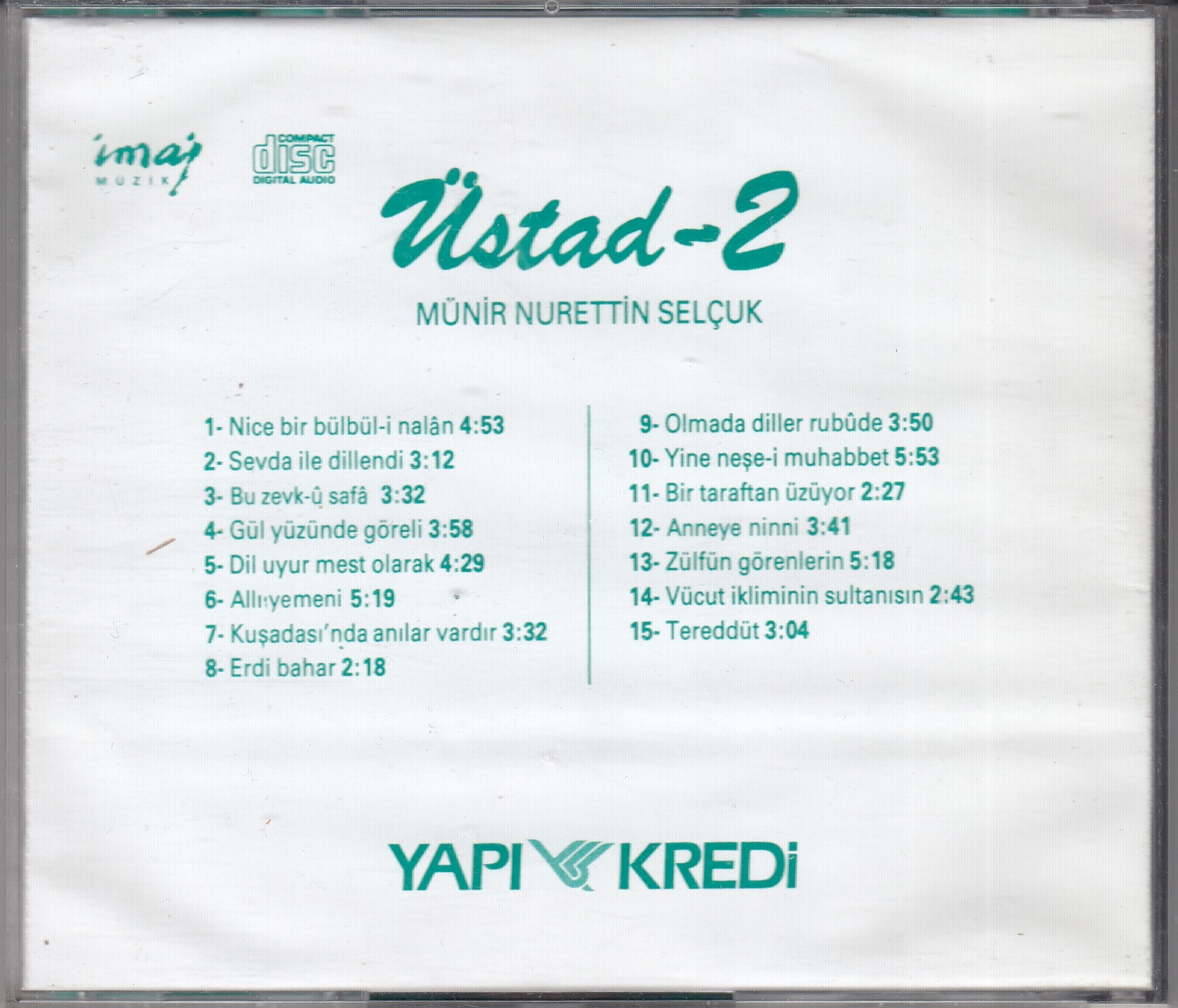 Münir Nurettin SELÇUK - Üstad 1-2-3-4 - YAPI KREDİ - Türkiye 1987 - 4 CD - Görsel 4