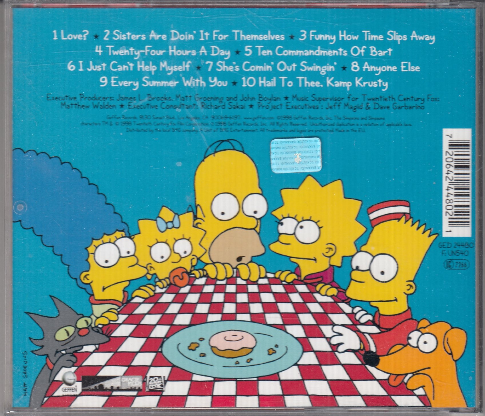 The SIMPSONS - The Yellow Album - GEFFEN Records GED 24480 - EU 1998 - Görsel 2