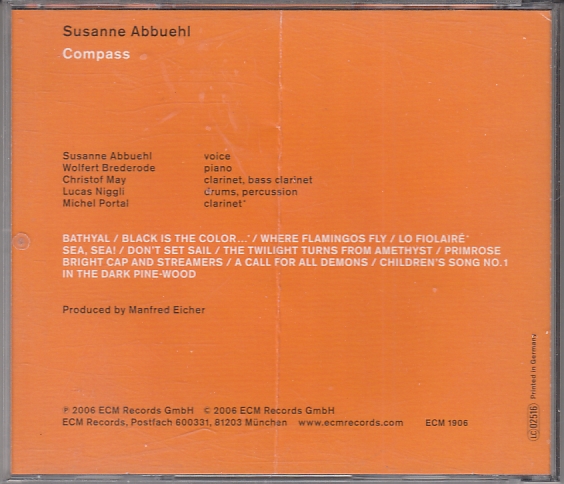 Susanne ABBUEHL - Compass - EMC Records ECM 1906 - Almanya 2006 - Görsel 2