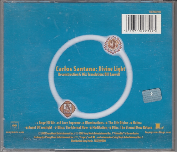 Carlos SANTANA - Divine Light - LEGACY COL 502239 9 - EU 2001 - Görsel 2