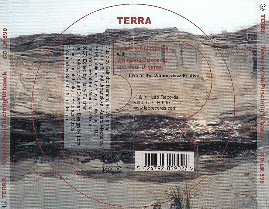 Sainkho NAMCHYLAK With Wolfgang PUSCHNIG And Paul URBANEK - Terra - LEO Records CD LR 590 - İngiltere 2010 - Görsel 2