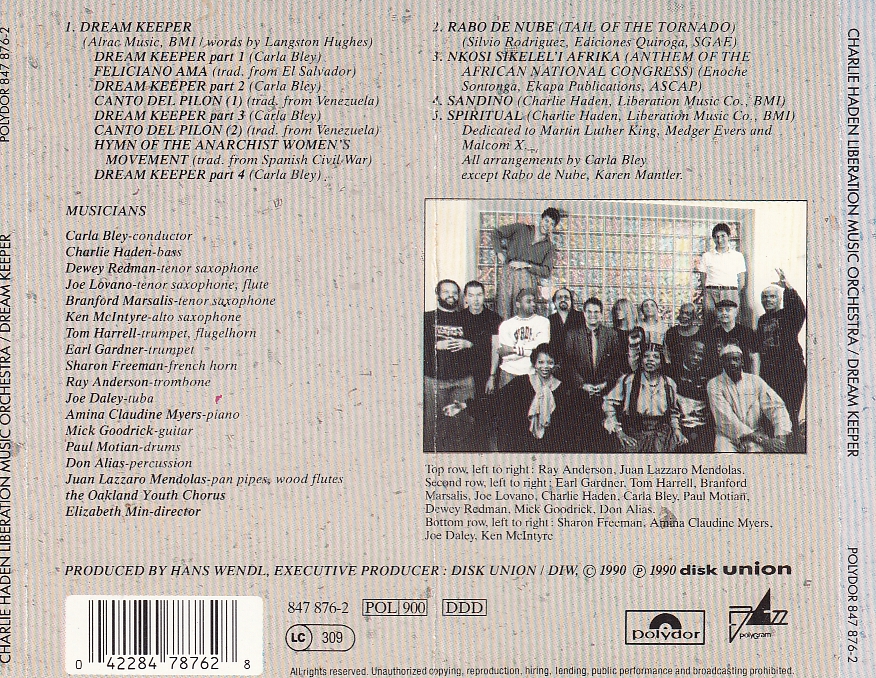Charlie HADEN - Dream Keeper - POLYDOR 847 876-2 - 1990 - Görsel 2
