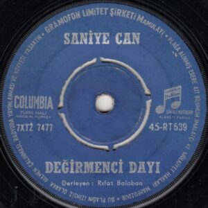 Saniye CAN - COLUMBIA 45-RT 539 - Değirmenci Dayı - Yeşillim Yeşillim - Rıfat BALABAN - Aziz KIZILGÜN
