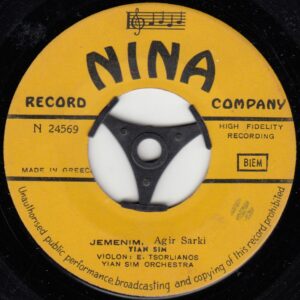 Yian SIM - NINA N 24569 - Arabaya Taş Koydum - Yemenim - Yian SIM Ork.	 - Yunan Baskı