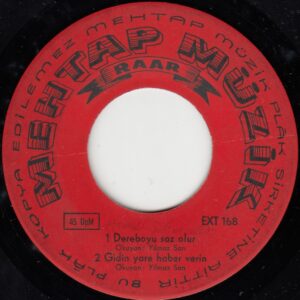Yılmaz SAN - RAAR EXT 168-181 - Dere Boyu Saz Olur - Urfa'nın Yolları - Gidin Yare Haber Verin - Kiraz Pazarı- Alman Baskı